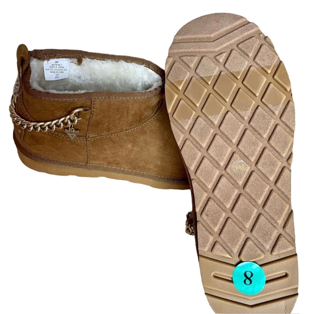 Guess Shoes Guess Womens Faux Fur Lining Bootie /Color: Brown/Tan Size: 8 NWOT - Picture 9 of 9